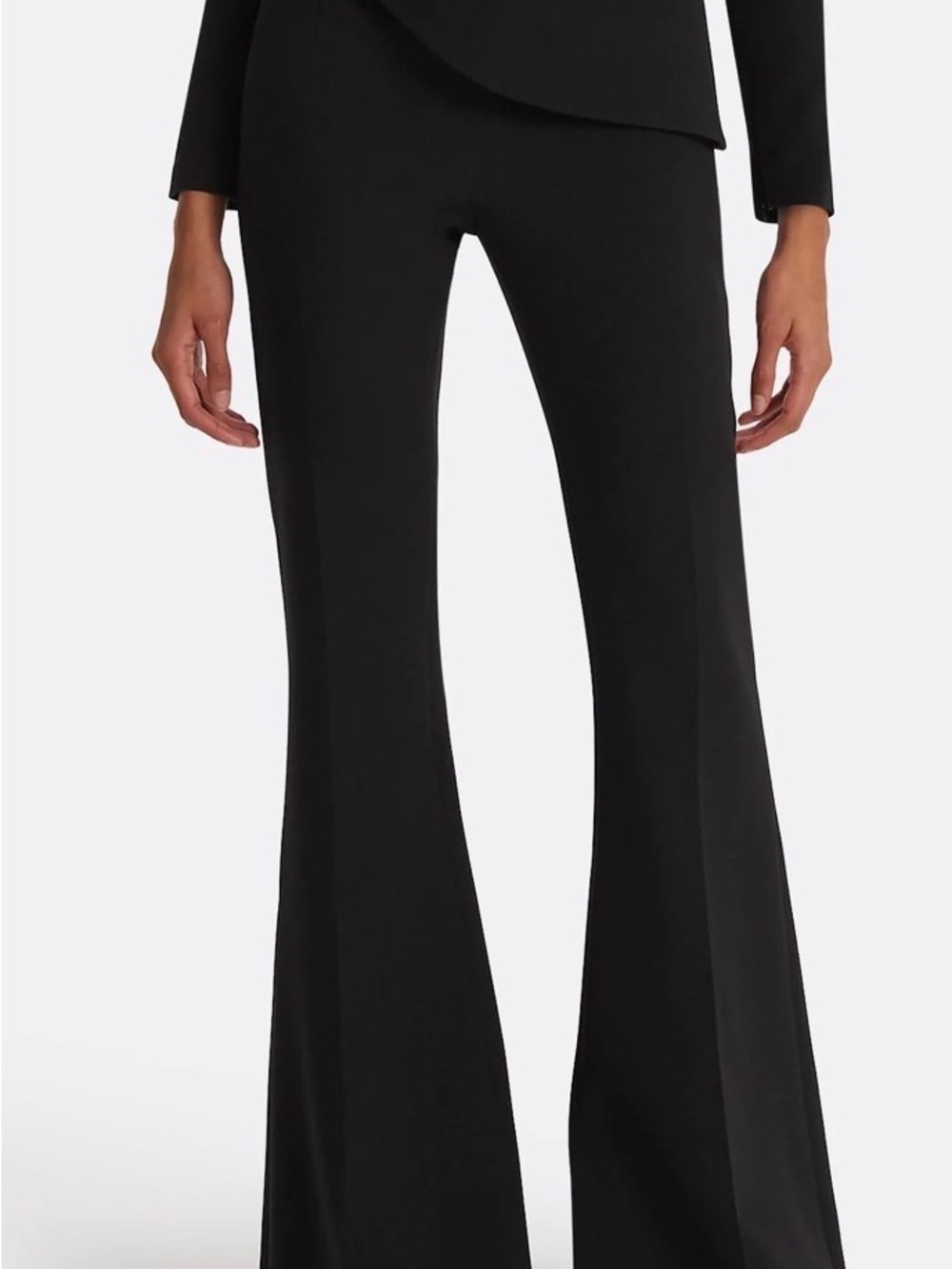 Safiyaa Halluana Flare Crepe Pants Black